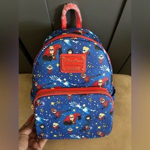 The Incredibles DisneyParks mini backpack by Loungefly.